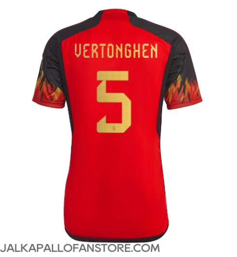 Belgia Jan Vertonghen #5 Kotipaita MM-kisat 2022 Lyhythihainen